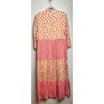 Victoria Dunn Floral Flounce Maxi Dress NWT Sz. L Pink Size L Photo 3