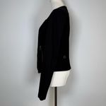 CAbi Asymmetrical Zip Snap Front Jacket Blazer Black Women’s Size Small Photo 1
