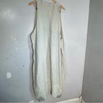 Vintage Blue Fish‎ Barclay Crinkle Embroidered Dress Jacket Set Lagenlook Size 2 Silver Photo 3