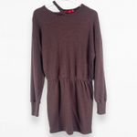 n:philanthropy Mini Dress Distressed Brown Long Sleeve Size Small New With Tags Photo 12