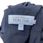 Rickie Freeman‎ Teri Jon Black Flutter Sleeve Ruffle Long Gown Size 8 Photo 10