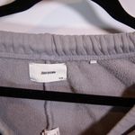 Joah Brown Oversized Cotton Blend Fleece Lined Ankle Crop Joggers Pants Gray S/M Photo 1