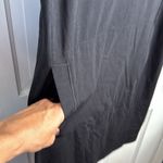 Eileen Fisher Sleeveless Hooded Pocket Dress Swim Cover in Black W1743 Sz S Photo 4