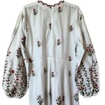 The Poppy Floral Embroidered Midi Dress Size M Photo 10