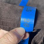 Ann Taylor Suede Leather Button Front Shirt Jacket Brown Womens S Photo 7