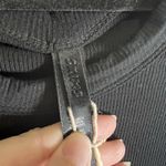 SKIMS Cropped Rib Modal Tee Black Slim Fit Crewneck Lightweight Stretch Sz XS Photo 3