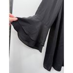 Joan Rivers Bell Sleeve Blouse Size 18W Black Top Workwear Photo 1