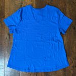 Karen Scott royal blue short sleeve, studded tee short, size PXL, NWT Photo 4