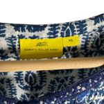 Roberta Roller Rabbit Blue Block Print Embroidered Long Sleeve Tassel Mini Dress Photo 3