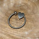 Sterling Silver Vintage Mexico 925  Heart Keyring Photo 1