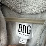 Urban Outfitters Women's Outfitter BDG Chuck Fleece Zip-Up Grey Jacket Size L Photo 6