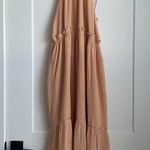 ZARA  HALTER NECK LONG DRESS WITH RUFFLES SIZE XS NWOT  Photo 2