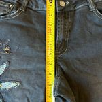 Azi ladies embroidered beaded floral glam denim jeans size 8 Blue Photo 6