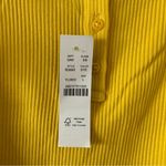 J.Crew  Marigold Yellow Ribbed Ruffle Strap Tank Top NEW Photo 5