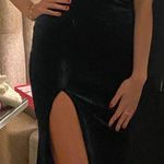 Midnight Doll Emerald Velvet Formal Dress Photo 1