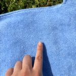 Vintage 70s Grecian Blue Towel Top Photo 4
