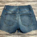 Old Navy Women's Cutoff Jean Shorts Stretch Raw Hem 2 Standard Medium Blue Denim Photo 1