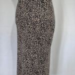 Sanctuary New  Animal Jacquard Knit Pull On Pencil Skirt Taupe Black Photo 2