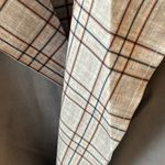 Solitaire NWT: Anthropologie  women’s Gray/Plaid Trench Vegan Suede Jacket- sz- M Photo 5