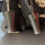 Donald Pliner Donald N Pliner 9 N wedge elastic stretch sandal suede on heel leather platform Photo 2