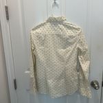 Tommy Hilfiger Cream Polka Dot Roll Tab Shirt Photo 2