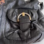 B Makowsky Huge Black Leather Multi Entry Shoulder Bag - Diaper Bag Photo 1