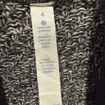 Lululemon Post Practice Cardigan Sweater in Ghost/Black size 4 Photo 9