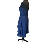 Alfred Angelo Navy Strapless dress Size 8 Photo 4