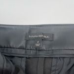 Banana Republic Pants Size 4 Faux Leather Black Mob Wife Crop Cropped Pockets Photo 2