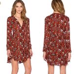 ALC Frank A.L.C Randi Mini Button front Dress Floral print Henna, Black, & White Photo 1