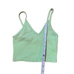 Aritzia TNA neon green crop tank top sz XS Photo 3