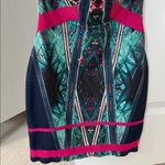 Wow Couture  Colorful Printed Bandage Bodycon Strapless Dress Photo 2