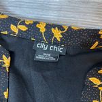 City Chic Edina Short Sleeve Dress floral lace up details Photo 4