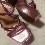 Wild Fable Platform Heel Astro Strappy Pink Metallic shoe New Size 7.5 Photo 4