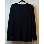 White Stag  Sweater Womens Black Textured Knit Long Sleeve Plus Size 2X/24W # Photo 1