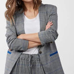 Popsugar ✨  Essential Plaid Boyfriend Suit Jacket✨ Photo 0