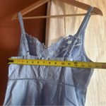 Madewell Sweetheart Midi Dress Boho Romantic Cottagecore Linen Cotton Blue NEW 2 Photo 6