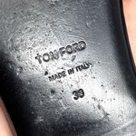 Tom Ford Lock T Strap Strappy Gladiator Flat Sandal Leather Edgy Grunge Black 38 Photo 11