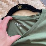 Quince olive green‎ cotton modal sleeveless top Green Photo 2