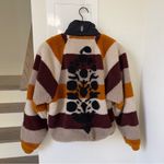 Free People FP Movement Hit The Slopes Printed Fleece Jacket in Stripes Photo 3