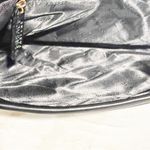 Versace  Parfums Faux Leather Gold Tone Black Strap Wristlet Clutch Purse Photo 3