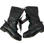 Dr. Martens Dr Doc Martens Triumph Aimilita mirage floral biker leather boots Size 5 Satin Photo 6