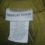 Newport News  1X Cotton Short Sleeved Mustard Drawstring Neck Peasant Crop Top Photo 1