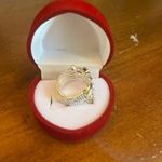 Multi Color Stone Ring Elegant 925 Sterling Silver Purple Photo 4