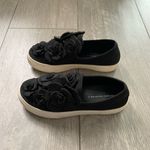ZARA  Black Floral Slip-on Sneakers Photo 2
