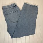 Sincerely Jules  Distressed Light Wash Raw Hem Distressed Jeans Sz 29 Photo 1