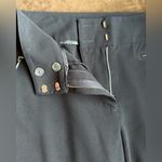 Chico's Black Capri Dress Pants Roll Tab Cuff Sz 1.5 Zipper Front Pockets Photo 6