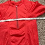 Athleta  Performance Jacket/Top Womens Size XS Coral Pink 1/4 Zip Thumb Holes Photo 7
