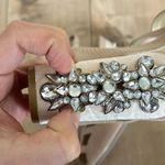 Joyfolie Aindrea in Nude Studded Jeweled Leather Heels Sz 8.5 Photo 5