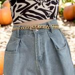 Stylish Chain Belt Casual Golden Plated Metal Waist Chain Adjustable‎ One Size Gold Photo 8